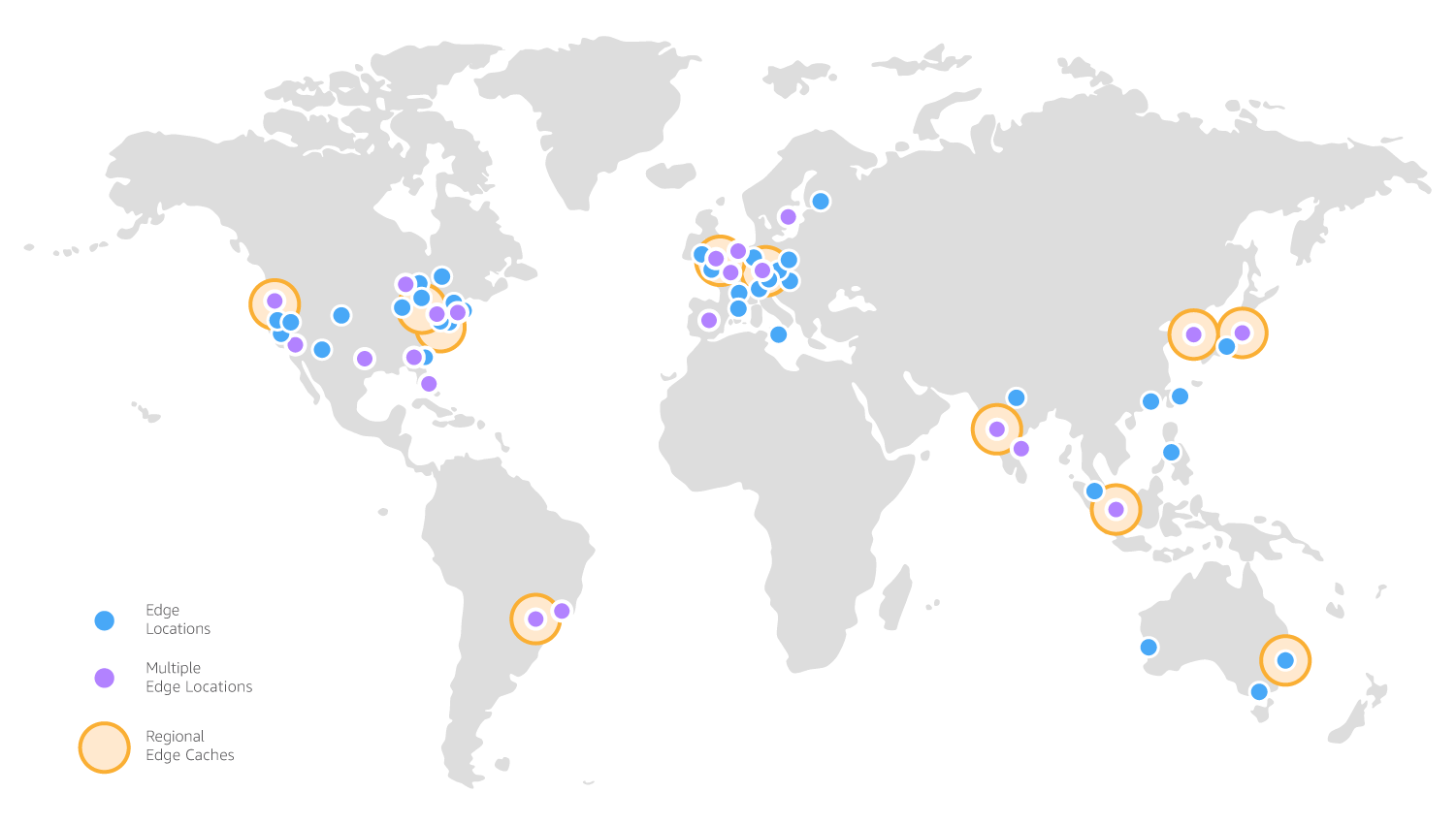 AWS CloudFront cache locations